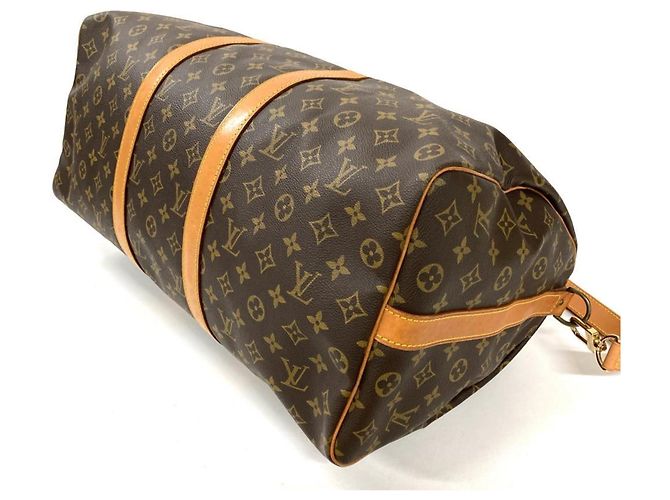 Louis Vuitton Keepall 50 Bandoulière Boston Bag Marrone - vista 4