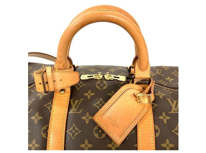 Louis Vuitton Keepall 50 Bandoulière Boston Bag Marrone - vista 5