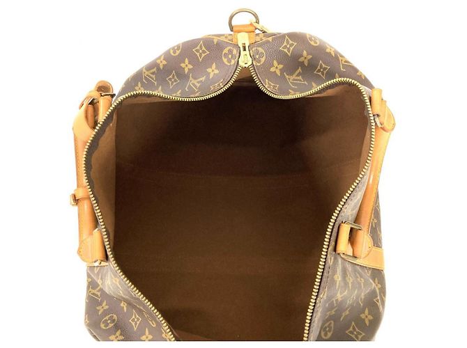 Louis Vuitton Keepall 50 Bandoulière Boston Bag Marrone - vista 8
