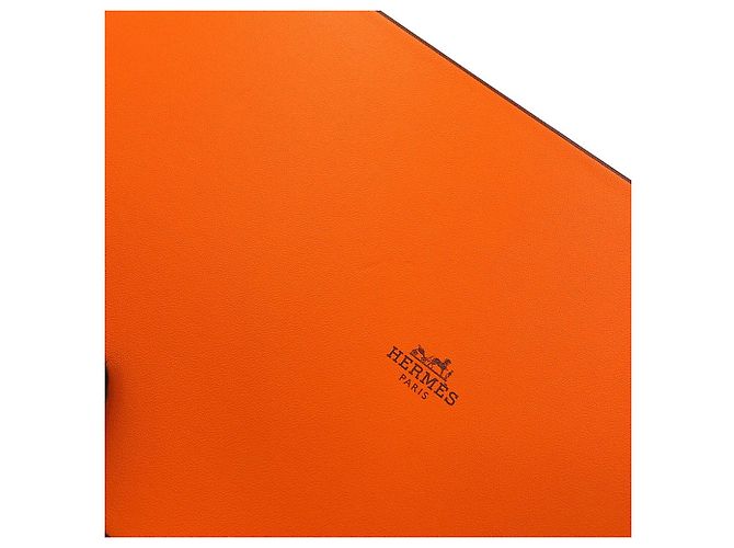 Hermès Chal de seda Quadrige Hermes Caqui - vista 10