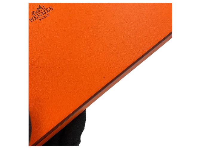 Hermès Chal de seda Quadrige Hermes Caqui - vista 9