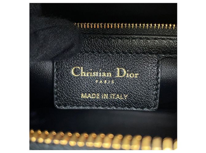 Borsa Christian Dior Macro Cannage Groove 25 Nero - vista 16
