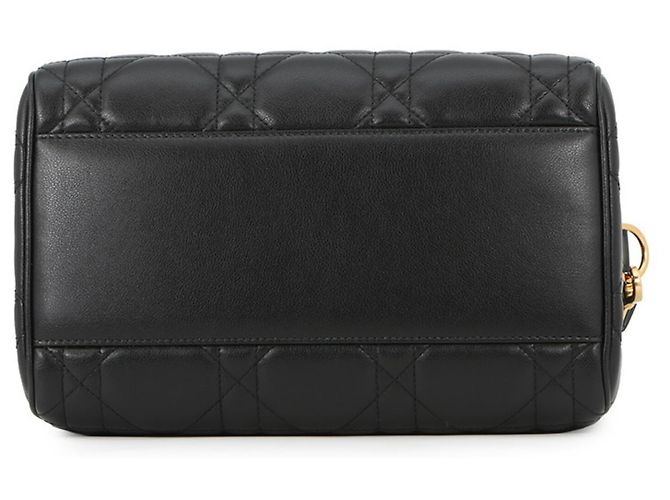 Borsa Christian Dior Macro Cannage Groove 25 Nero - vista 3