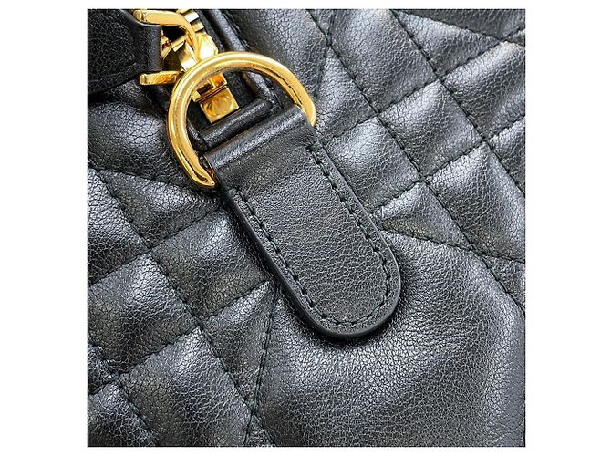 Borsa Christian Dior Macro Cannage Groove 25 Nero - vista 7