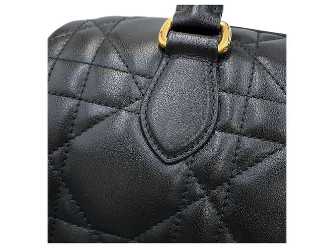 Borsa Christian Dior Macro Cannage Groove 25 Nero - vista 8