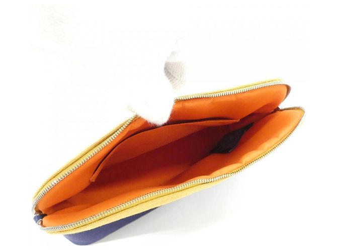 Hermès Borsa Pouch Hermes Bolide Carousel MM Blu - vista 6