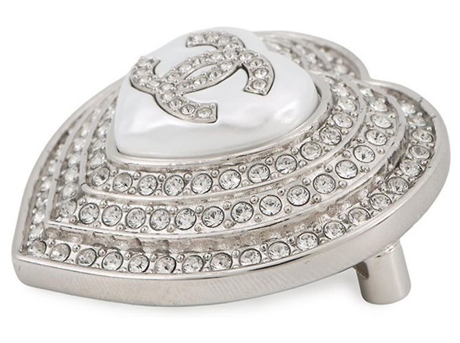 Spilla Cuore Chanel in Argento - vista 2