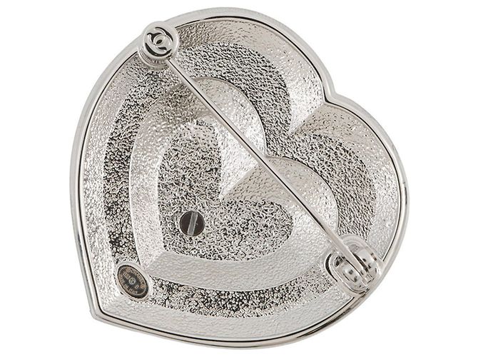 Spilla Cuore Chanel in Argento - vista 3
