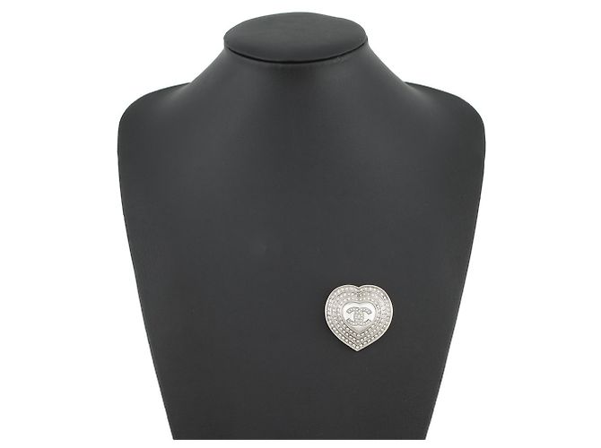 Spilla Cuore Chanel in Argento - vista 4