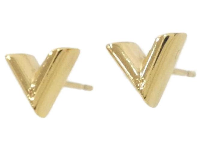 Orecchini Essential V Louis Vuitton D'oro - vista 2