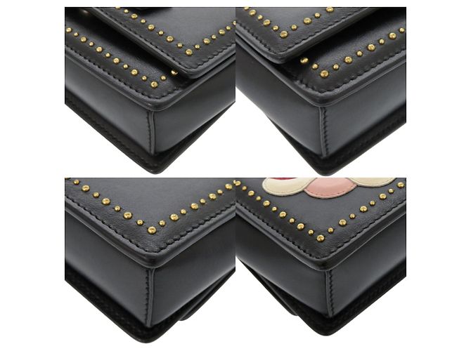 Borsa a tracolla in pelle nera Salvatore Ferragamo Nero - vista 3