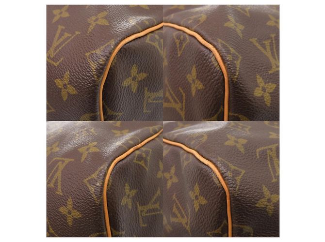 Borsa Boston Louis Vuitton Keepall 55 Monogram Marrone - vista 4