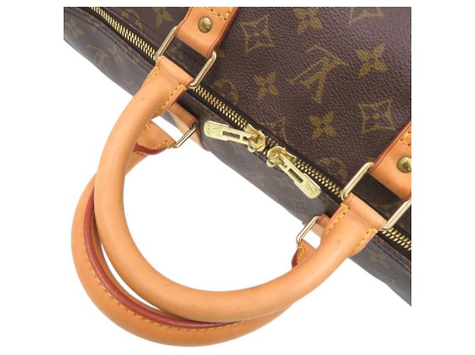 Borsa Boston Louis Vuitton Keepall 55 Monogram Marrone - vista 6