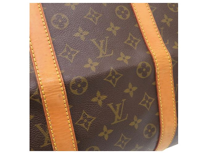 Borsa Boston Louis Vuitton Keepall 55 Monogram Marrone - vista 8