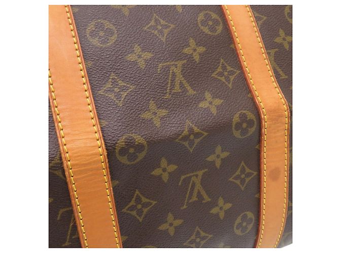 Borsa Boston Louis Vuitton Keepall 55 Monogram Marrone - vista 9