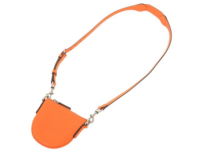 Gucci Micro Mini Leder Schultertasche Orange - Ansicht 4