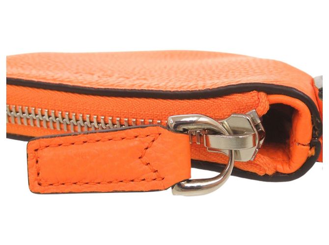 Gucci Micro Mini Leder Schultertasche Orange - Ansicht 8
