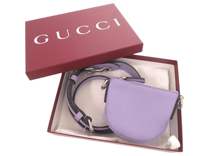 Borsa a tracolla micro mini viola Gucci Porpora - vista 2