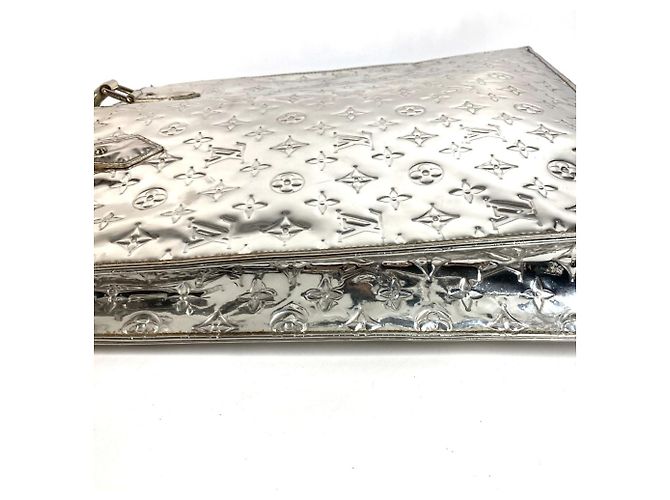 Borsa Tote Louis Vuitton Monogram Miroir Silver Argento - vista 3