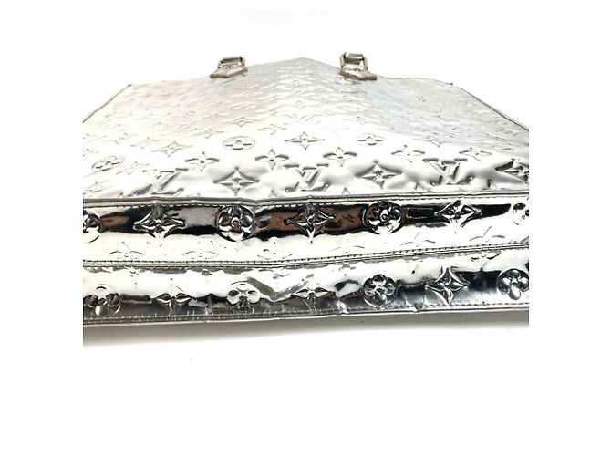 Borsa Tote Louis Vuitton Monogram Miroir Silver Argento - vista 5