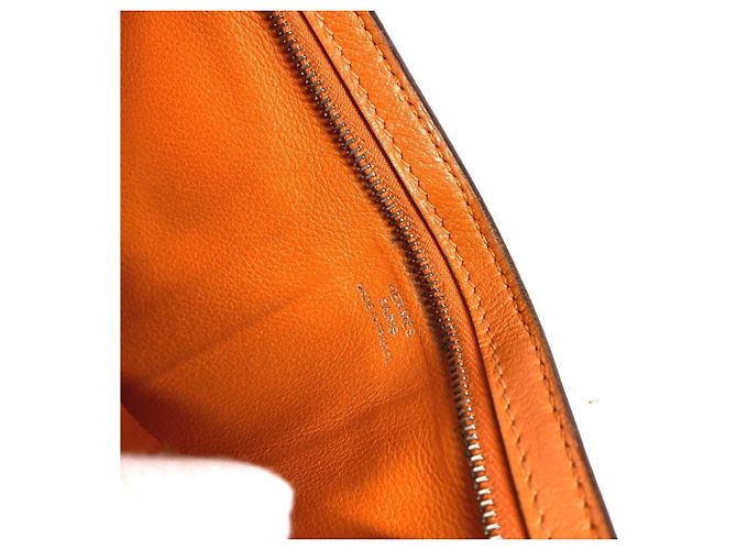 Hermès Portafoglio Compatto Hermes Zip Zack Arancione - vista 11