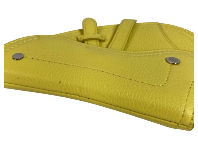Charm per borsa in pelle gialla Christian Dior Giallo - vista 3