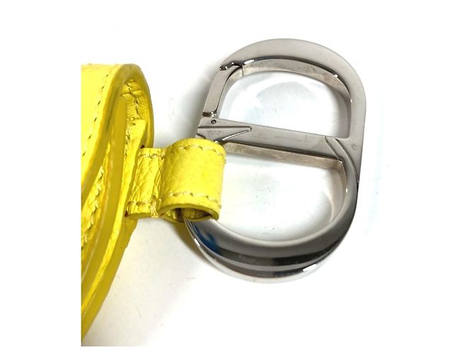Charm per borsa in pelle gialla Christian Dior Giallo - vista 7