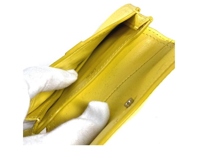 Charm per borsa in pelle gialla Christian Dior Giallo - vista 8