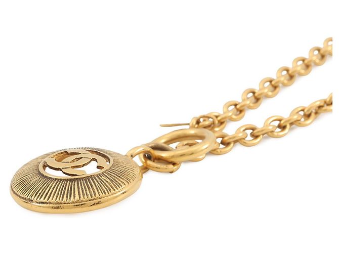 Collana in metallo Chanel D'oro - vista 2