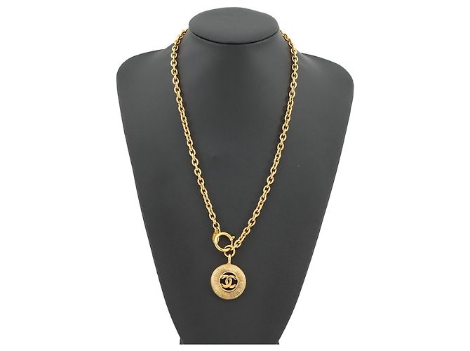 Collana in metallo Chanel D'oro - vista 4