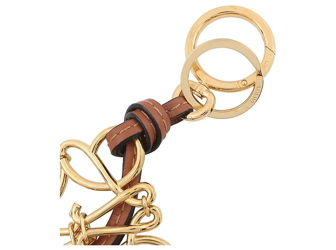 Charm per borsa in pelle di vitello Anagram Loewe Marrone - vista 4