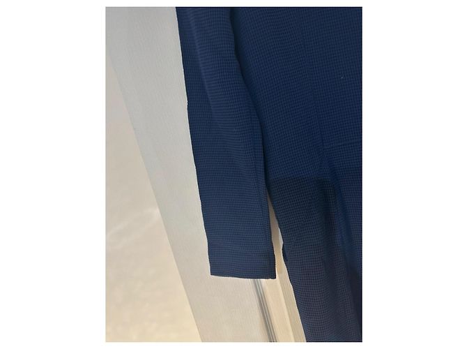 Jc De Castelbajac Tuta intera in lana e viscosa blu navy - vista 6