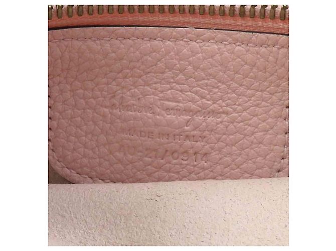 Borsa a mano/Borsa a tracolla in pelle rosa Salvatore Ferragamo - vista 15
