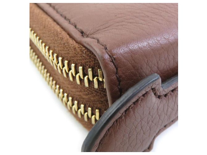 Portafoglio lungo in pelle marrone Gucci - vista 6