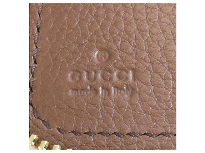 Portafoglio lungo in pelle marrone Gucci - vista 7