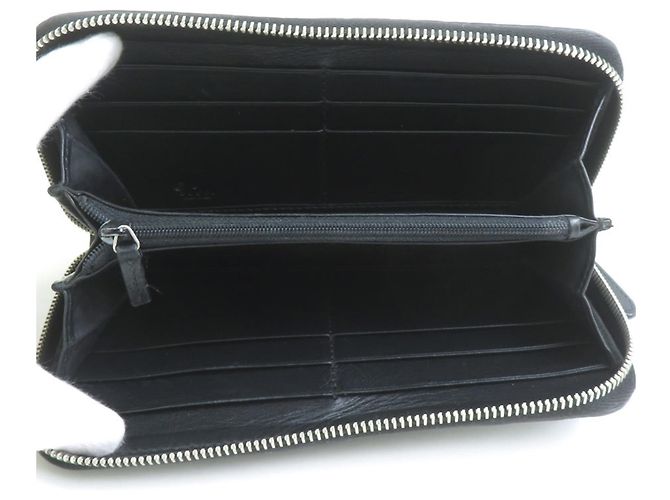 Cartera larga de cuero negro Gucci - vista 3
