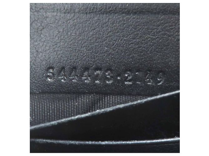 Cartera larga de cuero negro Gucci - vista 7