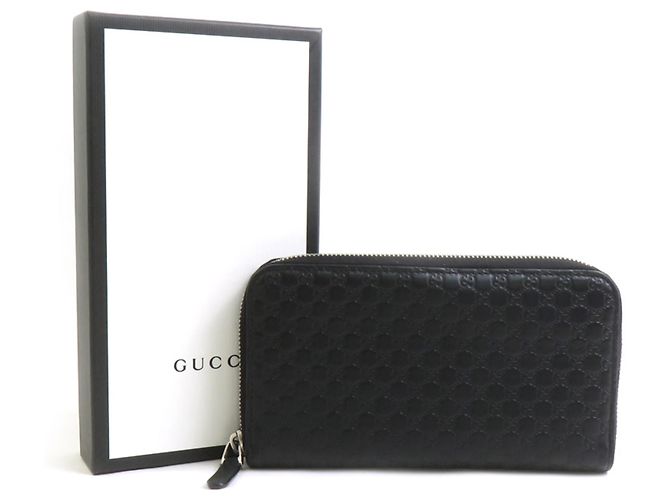 Cartera larga de cuero negro Gucci - vista 8
