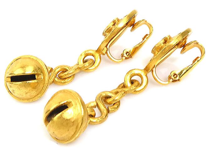 Orecchini a clip in metallo dorato Chanel D'oro - vista 4