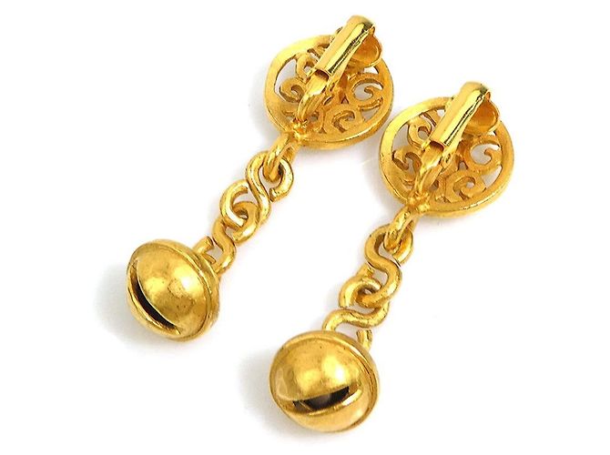 Orecchini a clip in metallo dorato Chanel D'oro - vista 5