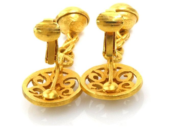 Orecchini a clip in metallo dorato Chanel D'oro - vista 6