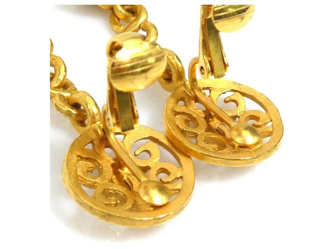 Orecchini a clip in metallo dorato Chanel D'oro - vista 7