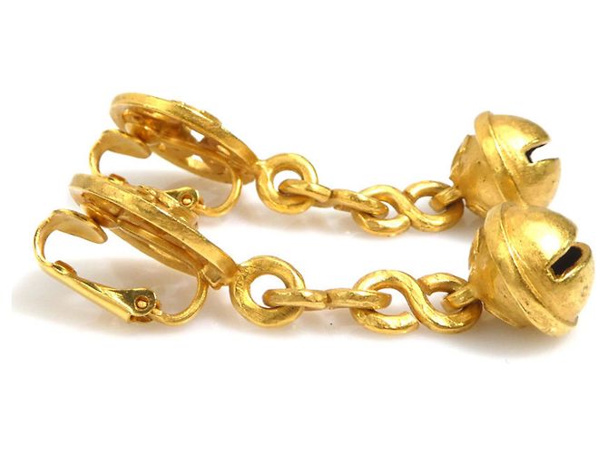 Orecchini a clip in metallo dorato Chanel D'oro - vista 8