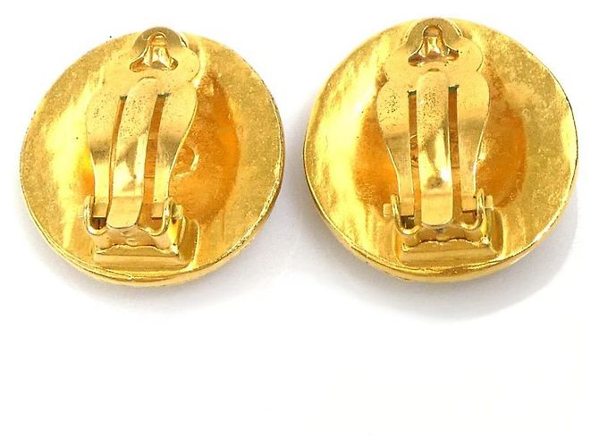 Orecchini a clip in metallo dorato Chanel D'oro - vista 4