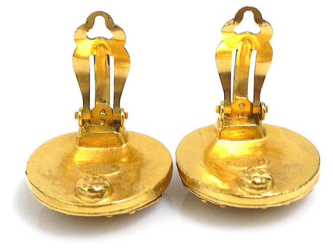 Orecchini a clip in metallo dorato Chanel D'oro - vista 5