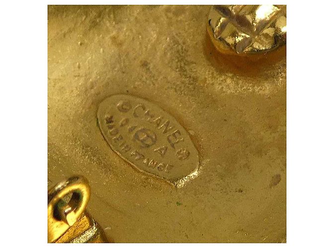 Orecchini a clip in metallo dorato Chanel D'oro - vista 7