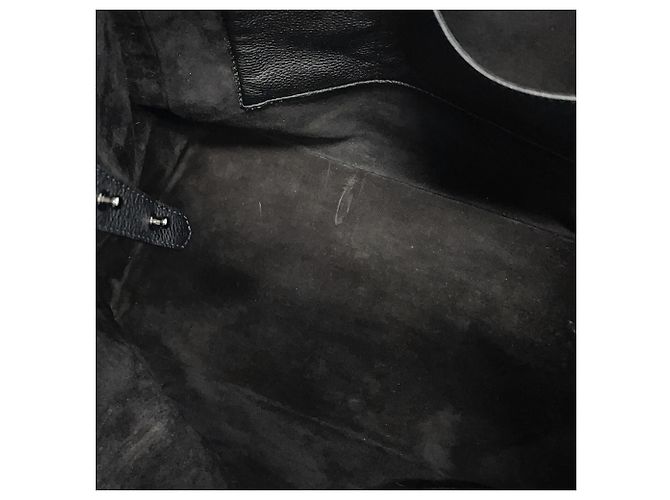 Bulgari Bvlgari Black Leather Tote Bag Schwarz - Ansicht 10