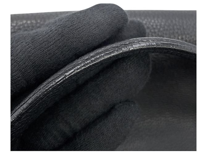 Bulgari Bvlgari Black Leather Tote Bag Schwarz - Ansicht 12