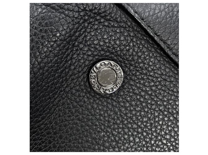 Bulgari Bvlgari Black Leather Tote Bag Schwarz - Ansicht 14