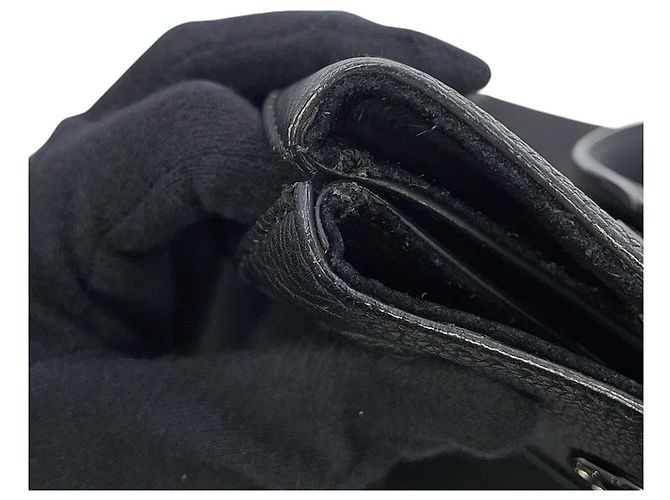 Bulgari Bvlgari Black Leather Tote Bag Schwarz - Ansicht 9